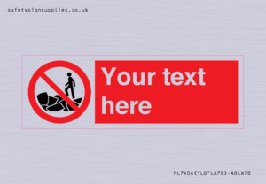 Custom No climbing on rocks